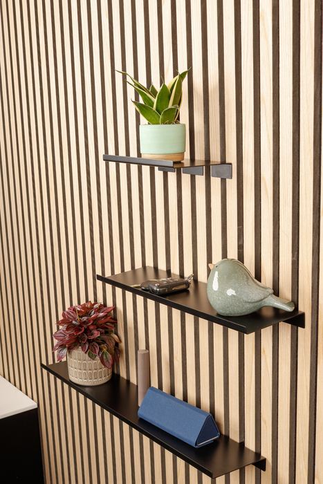 Hylde til akustikpanel 20 cm sort